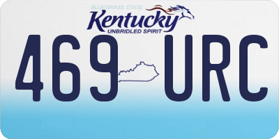 KY license plate 469URC