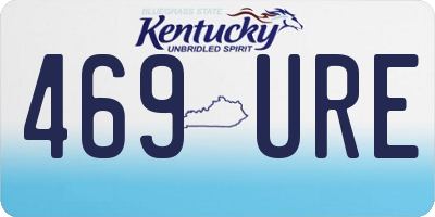 KY license plate 469URE