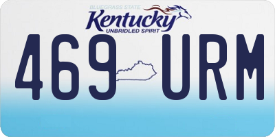 KY license plate 469URM