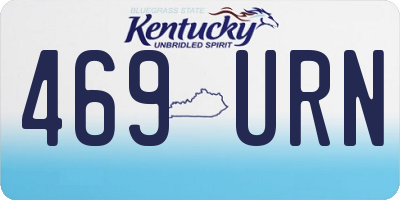 KY license plate 469URN