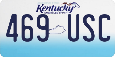 KY license plate 469USC
