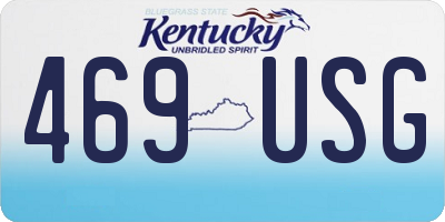 KY license plate 469USG
