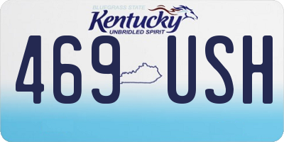 KY license plate 469USH