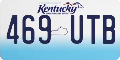 KY license plate 469UTB