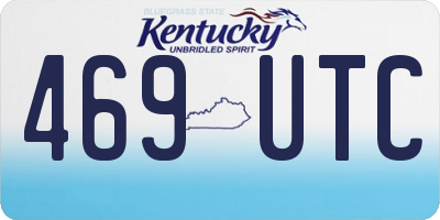 KY license plate 469UTC