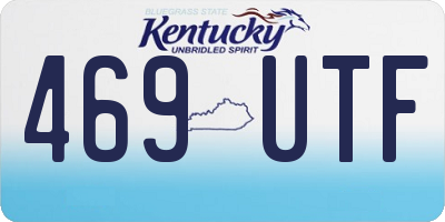 KY license plate 469UTF
