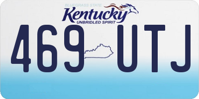 KY license plate 469UTJ