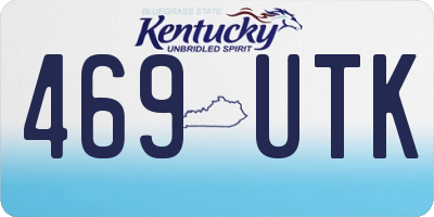 KY license plate 469UTK