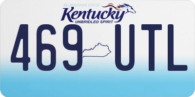 KY license plate 469UTL