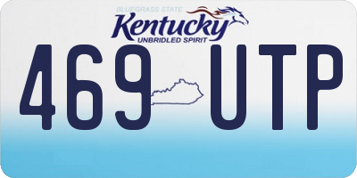 KY license plate 469UTP