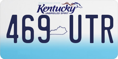 KY license plate 469UTR