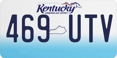 KY license plate 469UTV