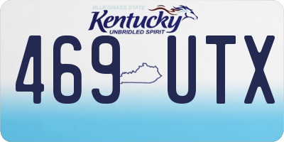 KY license plate 469UTX