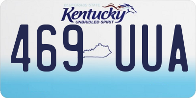 KY license plate 469UUA