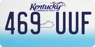 KY license plate 469UUF