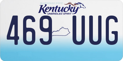 KY license plate 469UUG
