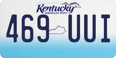 KY license plate 469UUI