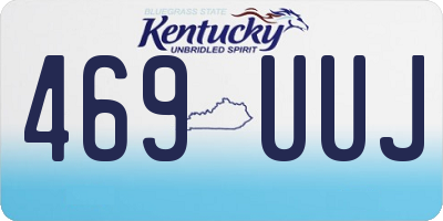 KY license plate 469UUJ