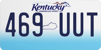 KY license plate 469UUT
