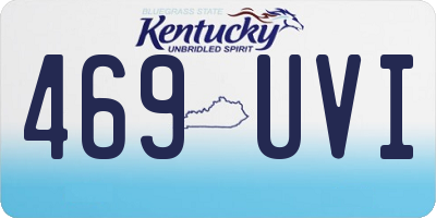 KY license plate 469UVI