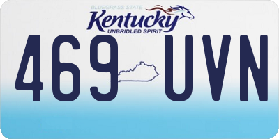 KY license plate 469UVN