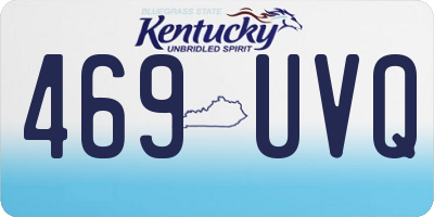 KY license plate 469UVQ