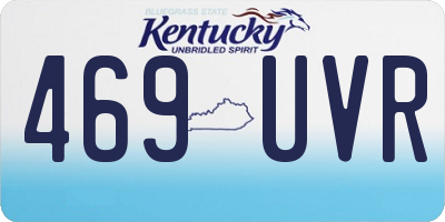 KY license plate 469UVR