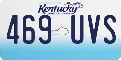 KY license plate 469UVS
