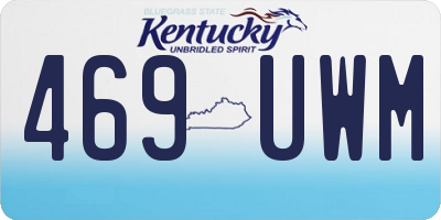 KY license plate 469UWM