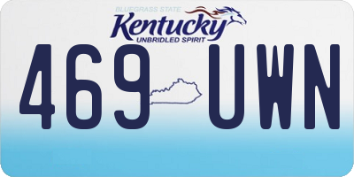 KY license plate 469UWN