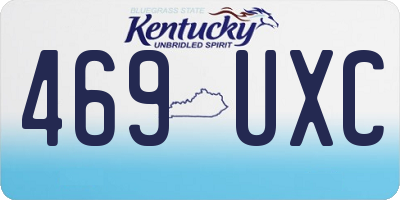 KY license plate 469UXC