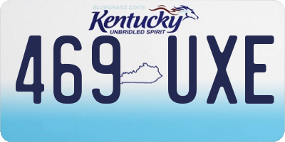 KY license plate 469UXE