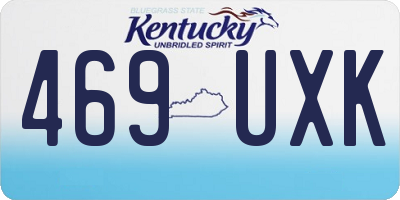 KY license plate 469UXK
