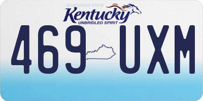 KY license plate 469UXM