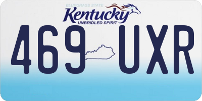KY license plate 469UXR