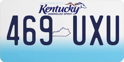KY license plate 469UXU