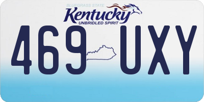 KY license plate 469UXY