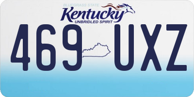 KY license plate 469UXZ