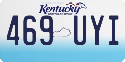 KY license plate 469UYI