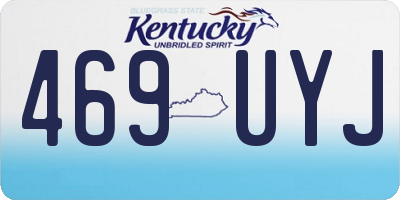 KY license plate 469UYJ