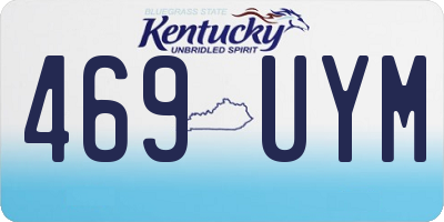 KY license plate 469UYM