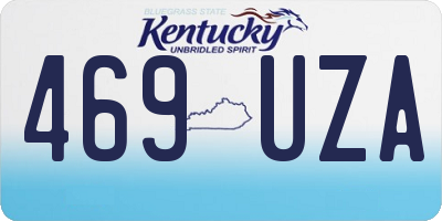 KY license plate 469UZA