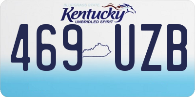 KY license plate 469UZB