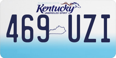 KY license plate 469UZI