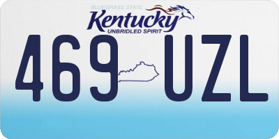 KY license plate 469UZL