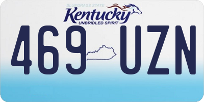 KY license plate 469UZN