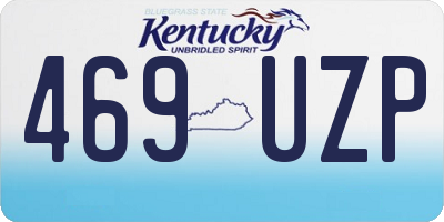 KY license plate 469UZP