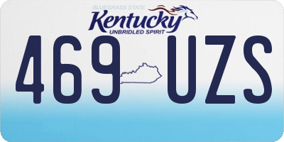 KY license plate 469UZS
