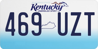 KY license plate 469UZT