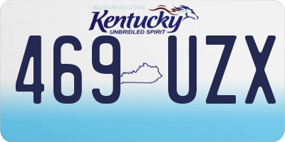 KY license plate 469UZX